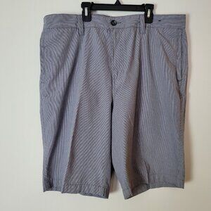Amplify Chino Shorts Mens 38 Gray pinstripe Cotton Blend grunge classic Y2K golf